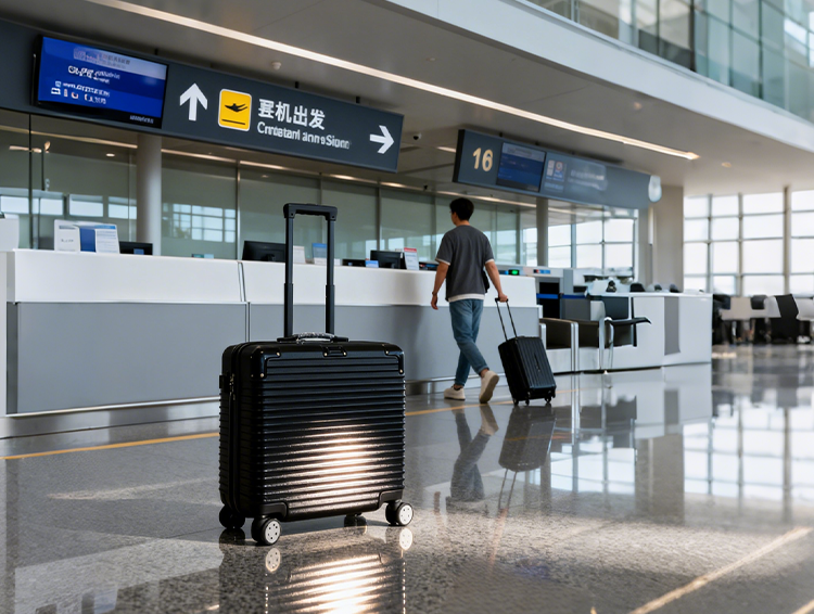 carry on suitcase with mute spinner wheels