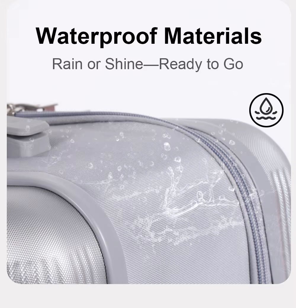 lightweight carry on expandable suitcase,waterproof material,rain or shine - ready to go