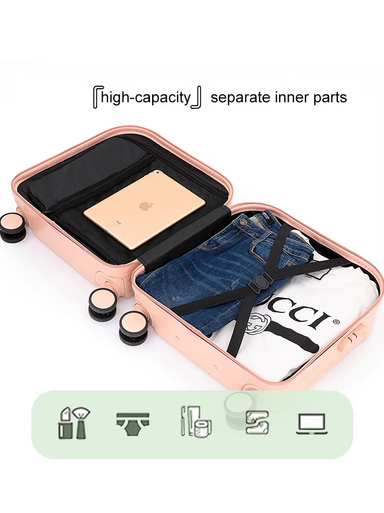 lightweight durable travel luggage,high capacity,separate inner parts