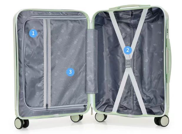 Lightweight Travel Suitcase with TSA Lock & Expandable Capacity, large capacity lightweight luggage