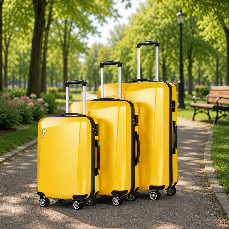3 Piece Lightweight Hard Shell Luggage Set with Silent 360° Wheels – Custom OEM Suitcase Manufacturer