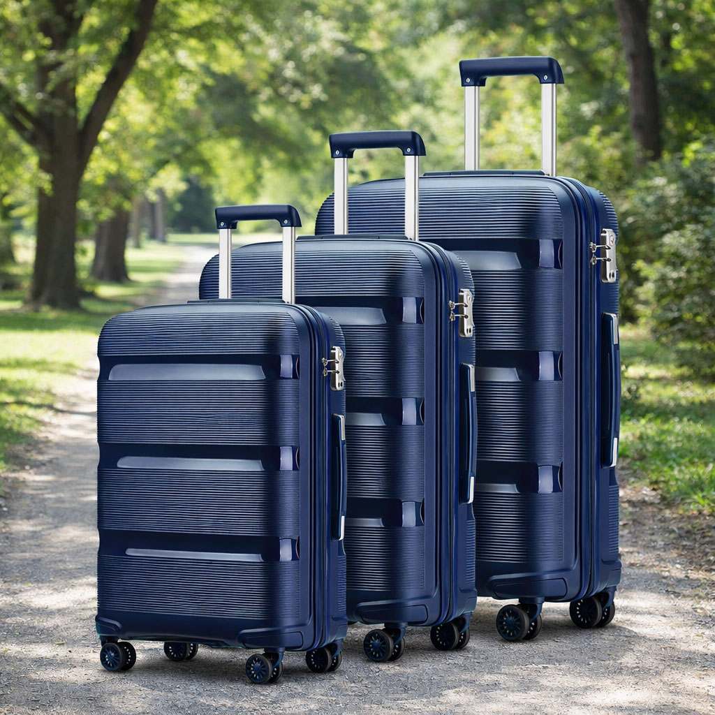 OEM 3PCS Lightweight ABS Hardshell Luggage Set with TSA Lock – Spinner Suitcase Manufacturer