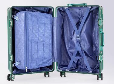 durable hard shell expandable 4 spinner wheels aluminum frame luggage