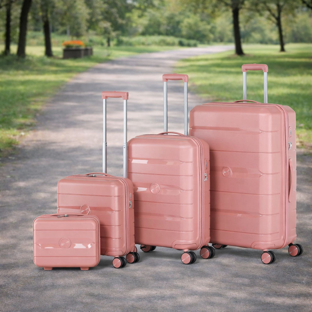 Premium 3-Piece Hard Shell Luggage Set with Silent Wheels & Durable Lightweight Design