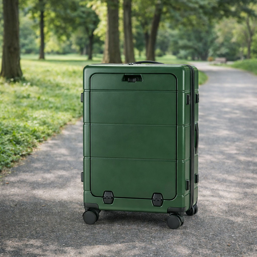 luggage with ID tag,front side luggage with ID tag,front side