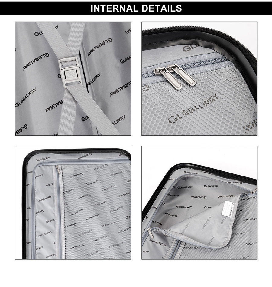 reinforced corner lightweight carry on suitcase with internal details reinforced corner lightweight carry on suitcase with internal details