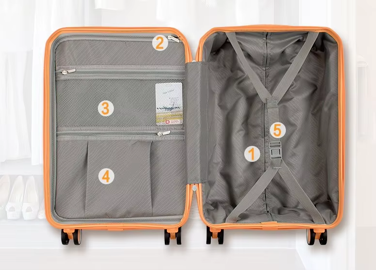 rolling hard shell suitcase,spacious interior