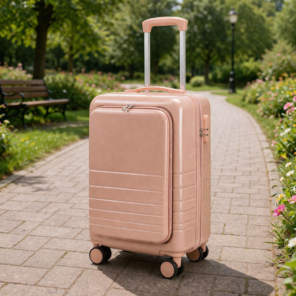 rugged outdoor durable lightweight carry on suitcase in pink rugged outdoor durable lightweight carry on suitcase in pink