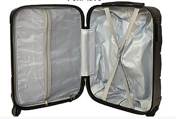 FREEDOM 3-Piece Lightweight ABS Hardside Luggage Set with Spinner Wheels – Blue Travel Suitcase (20/24/28 Inch)