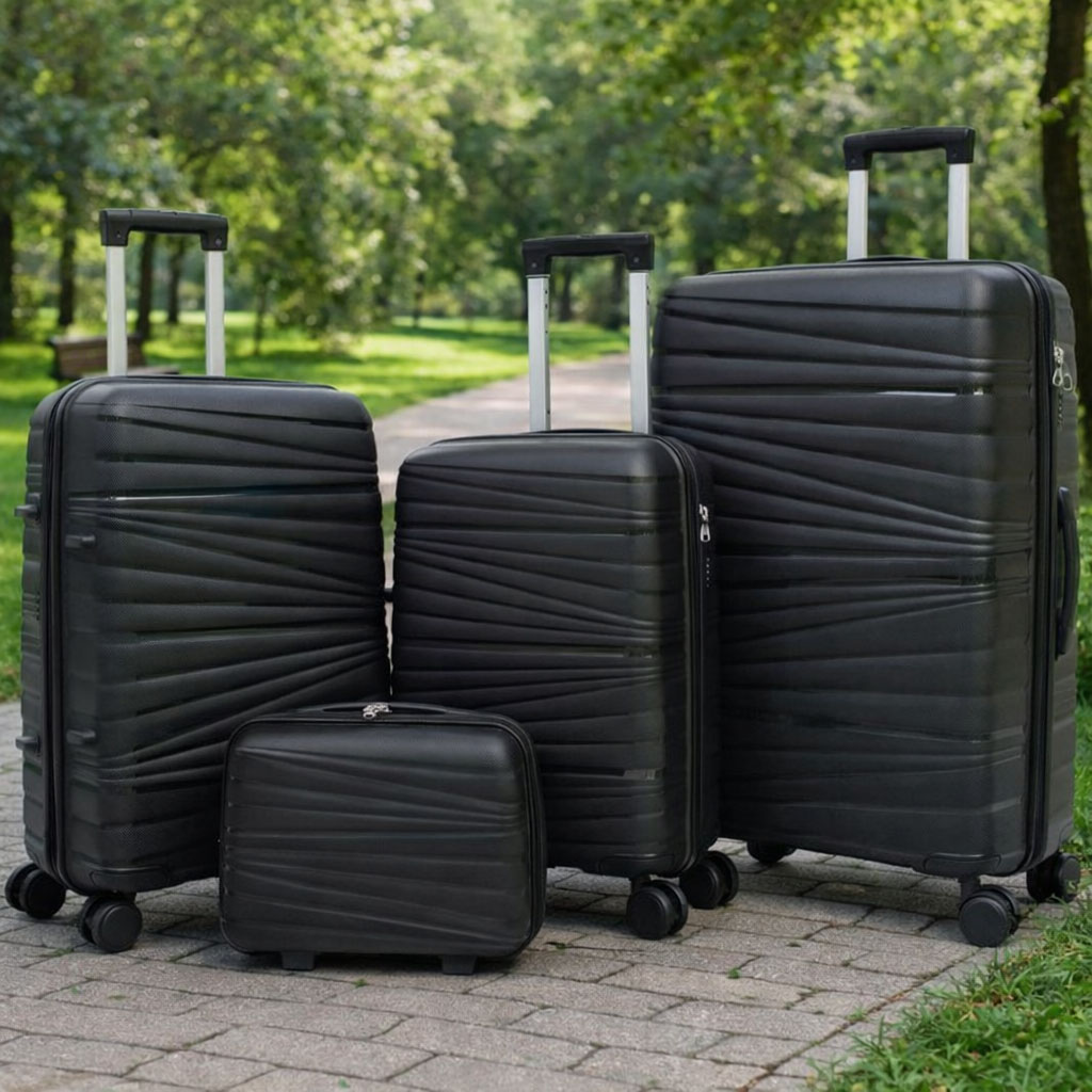OEM Lightweight ABS Hard Shell 3 Piece Luggage Set Manufacturer