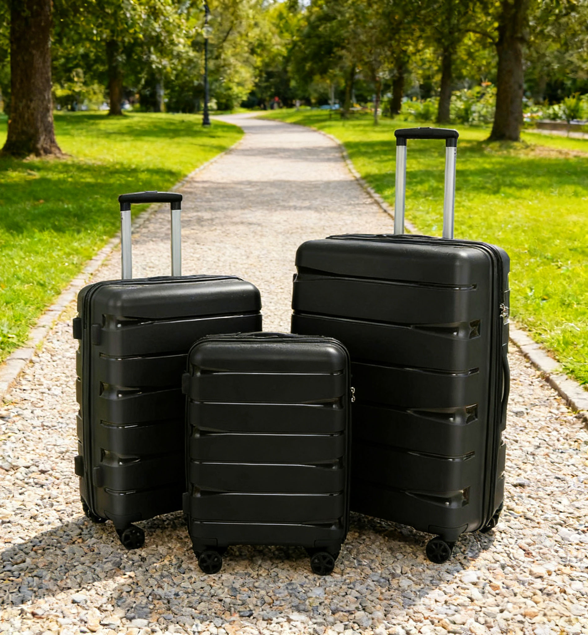 New Design PP Material Lightweight Spinner Suitcase