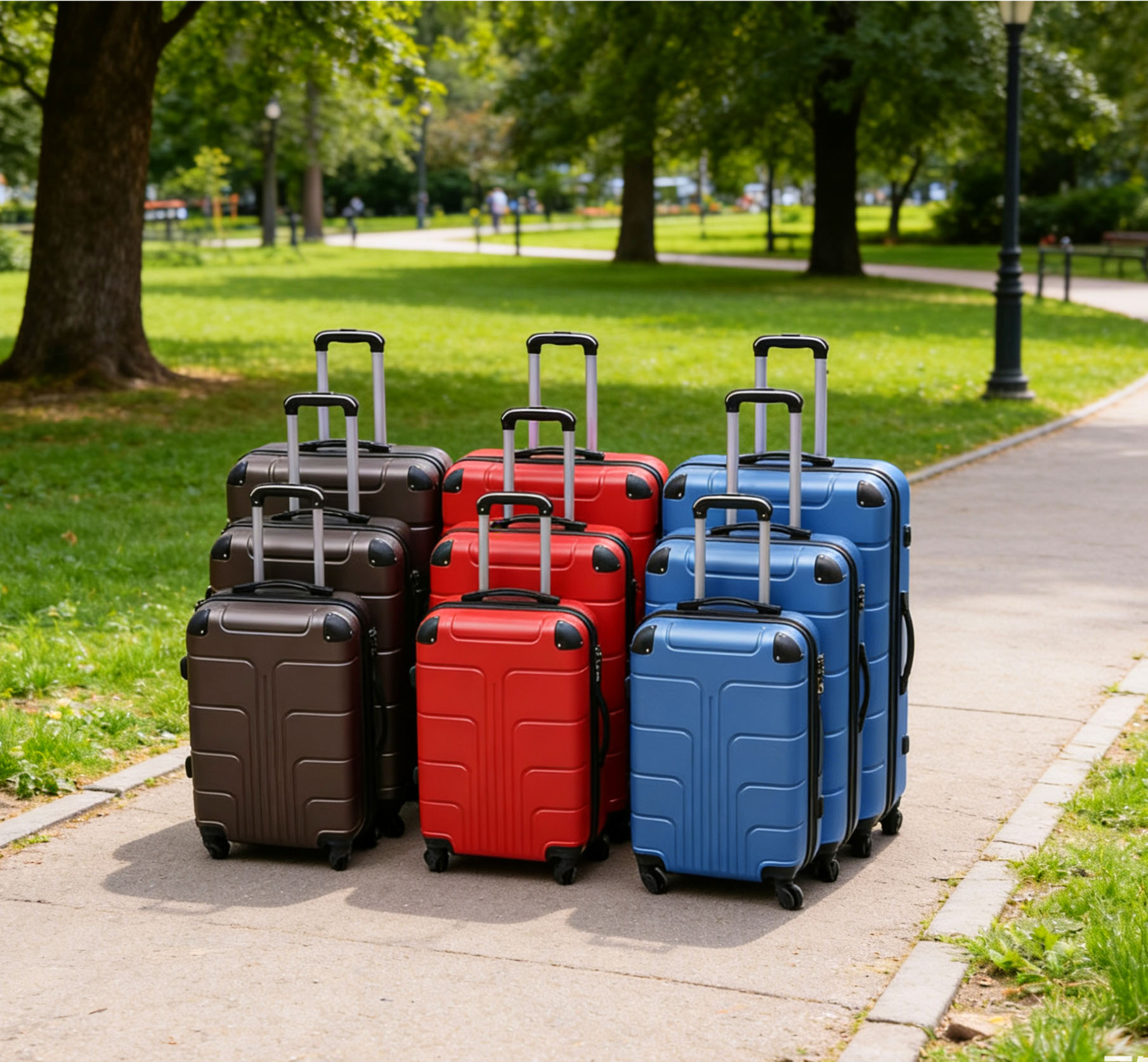 3-Piece TSA Lock Luggage with Corner Protection Luggage Set