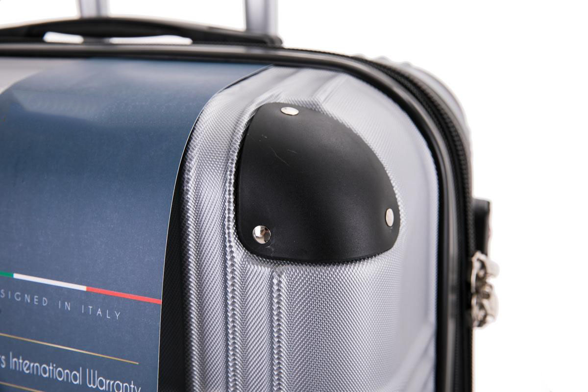 the reinforce corner of travel size expandable hard shell luggage the reinforce corner of travel size expandable hard shell luggage