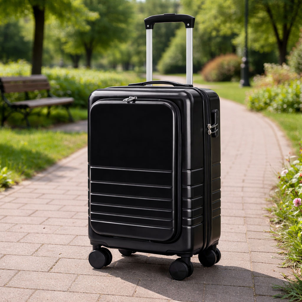 ultra light durable lightweight carry on suitcase in black ultra light durable lightweight carry on suitcase in black
