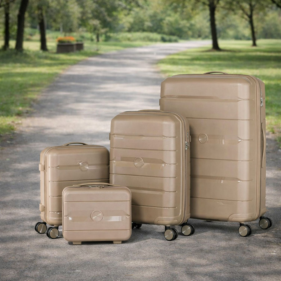 Premium 3-Piece Hard Shell Luggage Set with Silent Wheels & Durable Lightweight Design