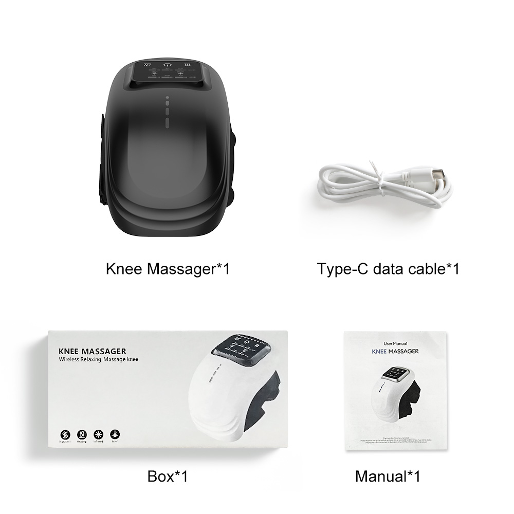 Smart Heated Knee Massager with Vibration & Infrared Therapy | Joint Pain Relief for Arthritis & Injuries