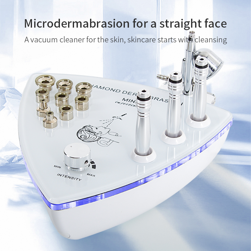 Beauty Star Diamond Microdermabrasion Machine with Spray Gun, Professional Home Use Facial Beauty Salon Equipment Strong Suction Power 65-68cmhg