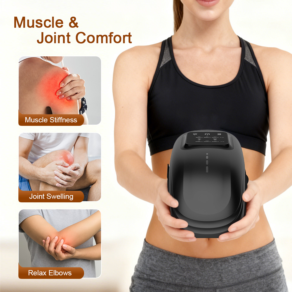 Smart Heated Knee Massager with Vibration & Infrared Therapy | Joint Pain Relief for Arthritis & Injuries