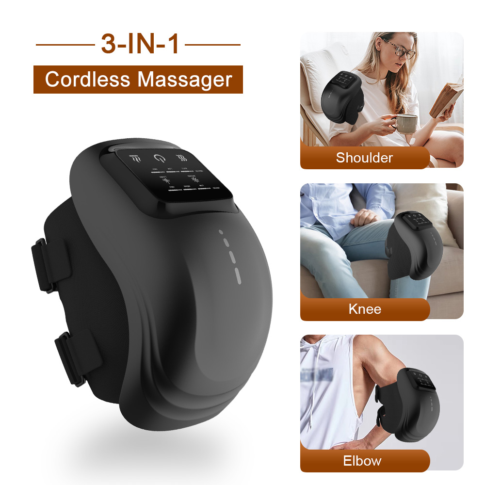 Smart Heated Knee Massager with Vibration & Infrar