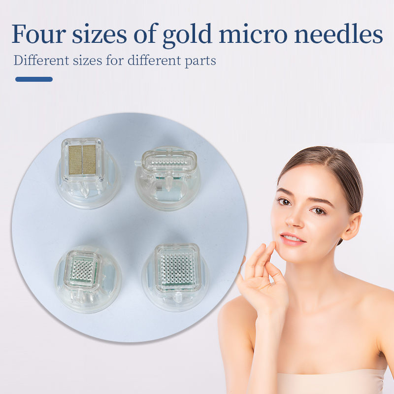 Gold Plated Insulated Rf Fractional Microneedling Cartridges 10Pins 25Pins 64Pins Nano Micro Needle Tips