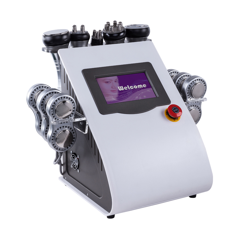 6 in 1 Portable Slimming RF Ultrasonic Vacuum RF Suction Body Cavitation Ultrasonic Cavitation Machine for Salon