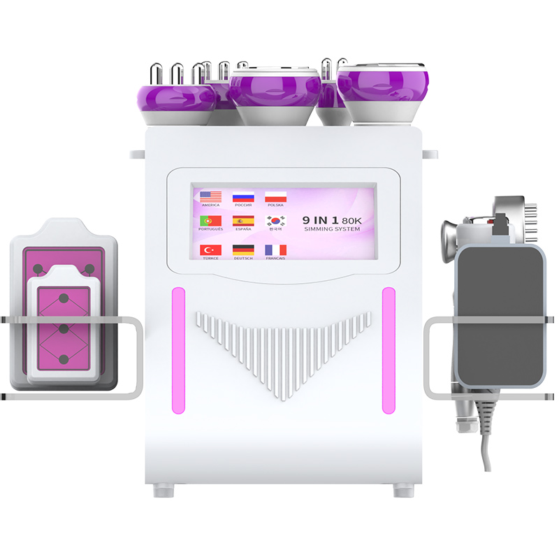 9-in-1 Cavitation Slimming Machine 40K RF Vacuum Body Contouring & Skin Tightening Beauty Device for Face and Body 2 Generation
