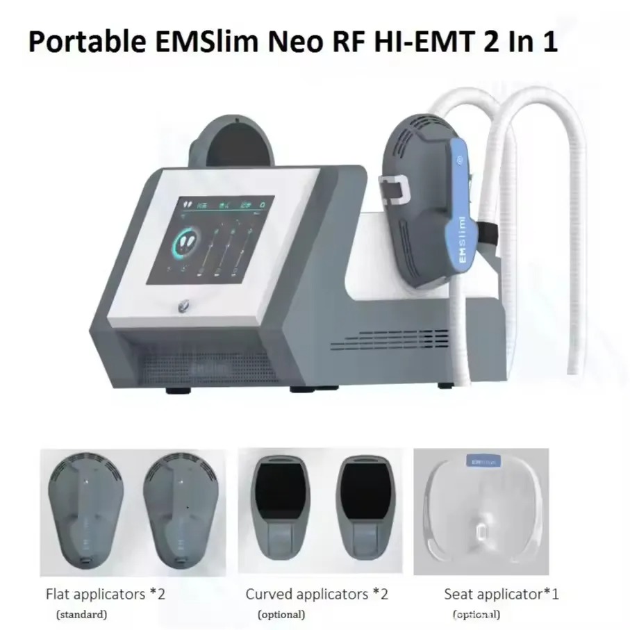 7 Tesla 2 Handles Body Sculpting Machine Portable Emslim Neo RF Body Cellulite Reduction Machine