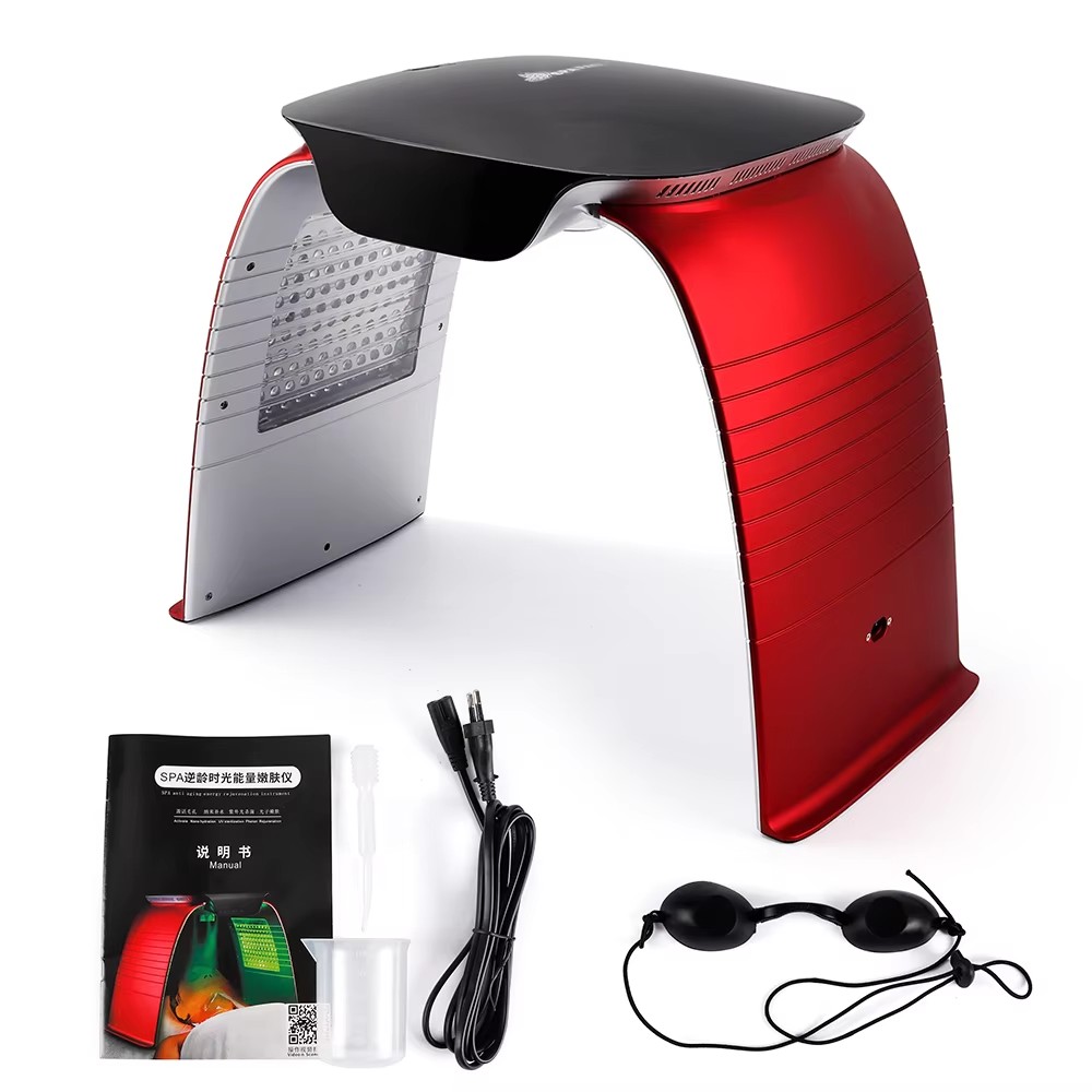 Professional LED Light Therapy Machine for Skin Rejuvenation – Red Blue Yellow Near-Infrared PDT Facial Device