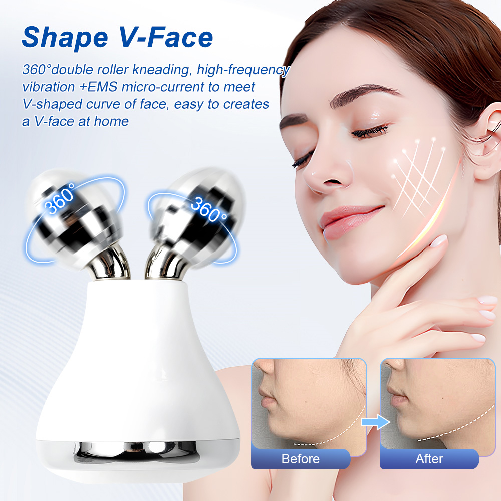 Microcurrent Facial & Body Sculpting Device with Dual Rollers