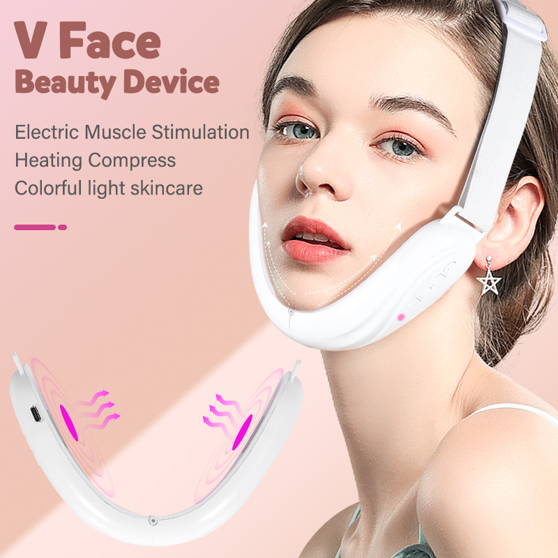 V Face Lifting Device – EMS Jawline Slimming Belt 