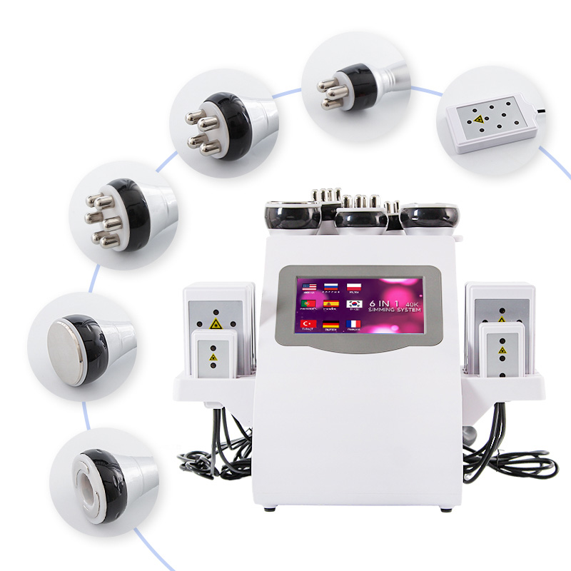 6 in 1 Body Slimming & Sculpting Cavitation Machine Fat Burning & Skin Tightening