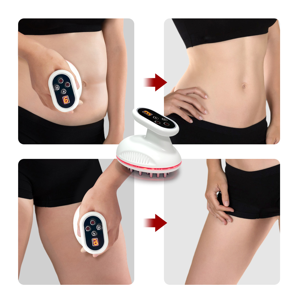 4-in-1 EMS Body and Face Massager – Microcurrent, Red Light, Vibration & Heat Therapy Device