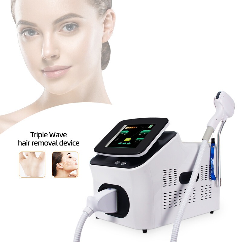 Hot 2000W 808nm Painless Fast Diode Laser Hair Removal Machine 755nm 1064nm