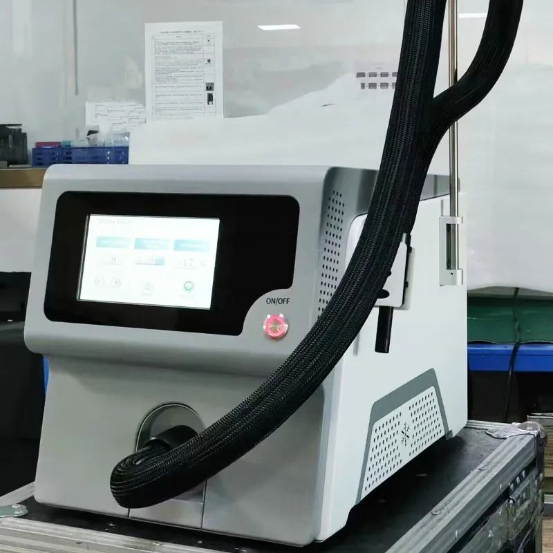 Skin Cooler Machine Cold Air Cooling for Relieving Pain after Co2 Fractional Laser Treatment