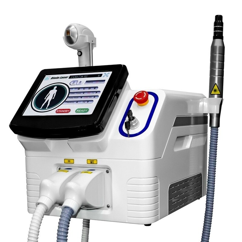 2In1 Diode Laser Hair Removal ND YAG Picosecond Tattoo Removal Skin Care Machine
