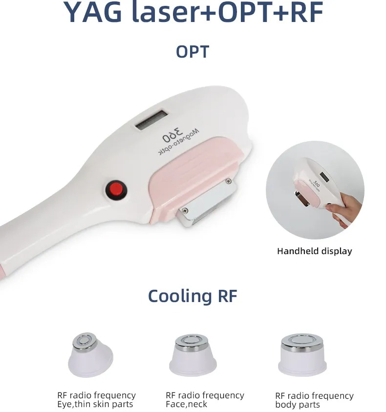 Tattoo Removal Machine Laser Hair Removal Machine 3 in 1 Vertical nd Yag Permanent OPT Ipl Shr Hair Removal