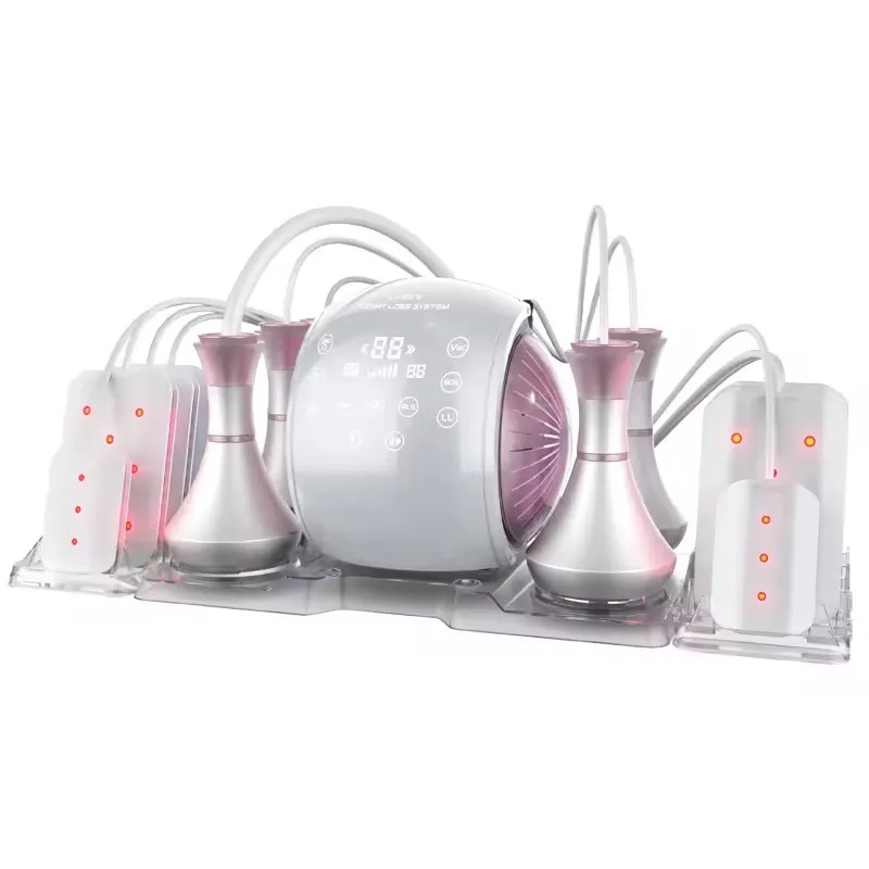 Ultrasonic Fat Burning 80k Cavitation Machine with Lipo Vacuum & Laser Pads | Body Slimming & Skin Tightening