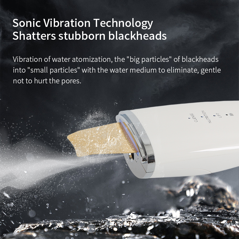 Ultrasonic Skin Scrubber Face Spatula – Deep Cleansing, Exfoliation & Serum Infusion Tool
