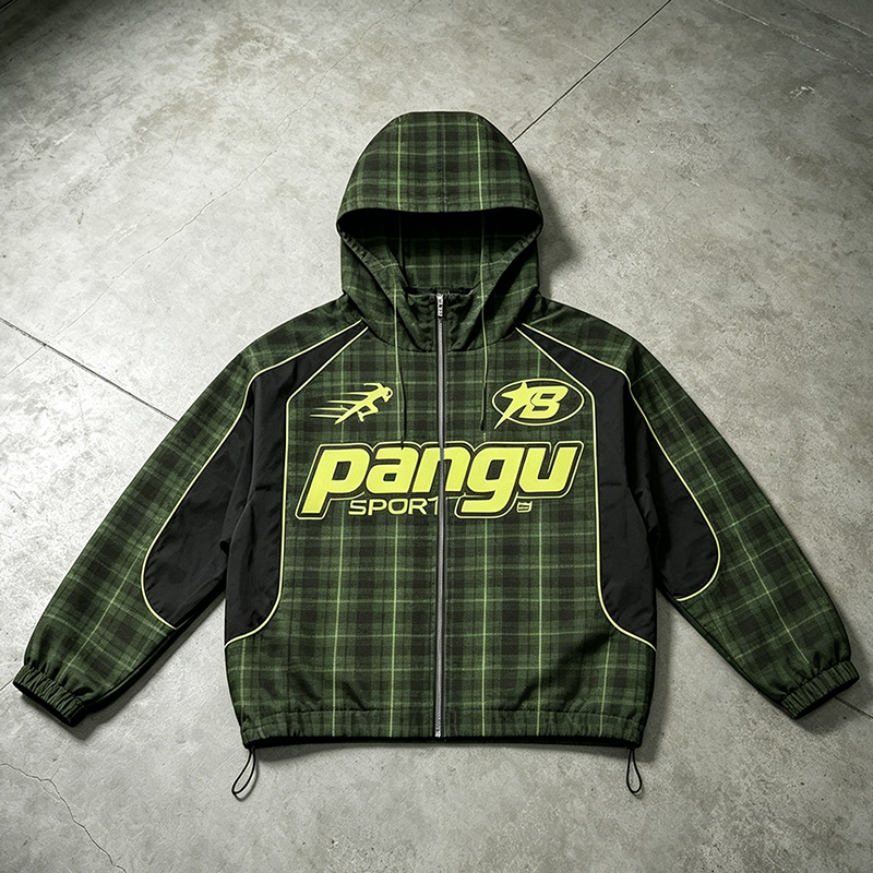 Sport Plaid Hoodie