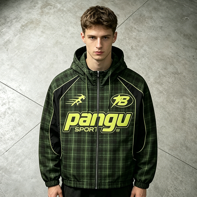 Sport Plaid Hoodie