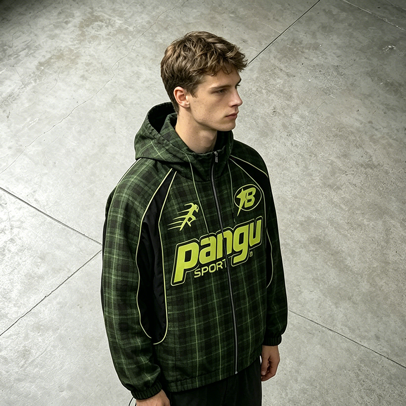 Sport Plaid Hoodie