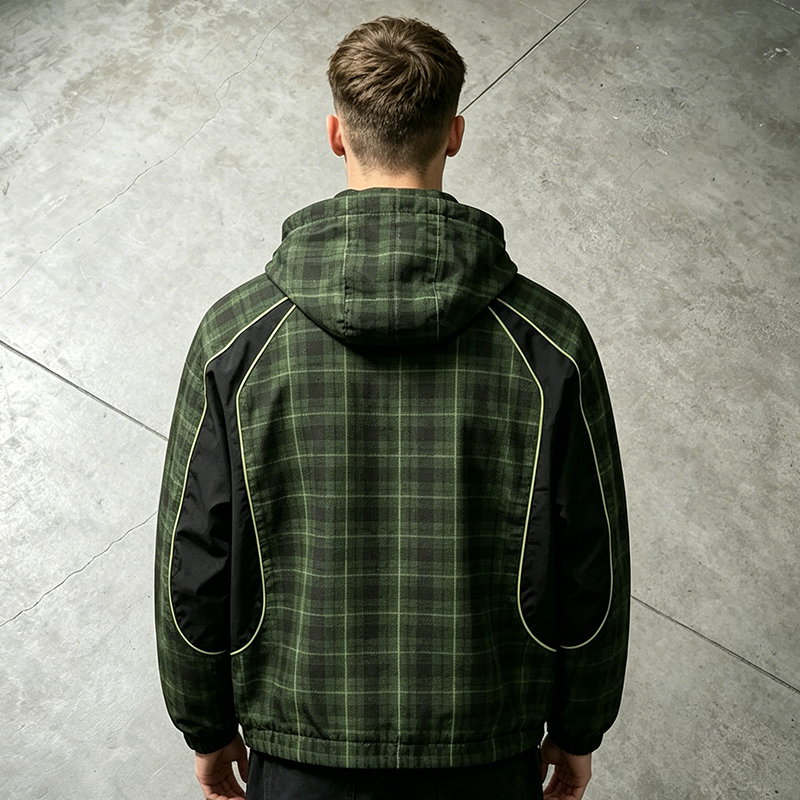 Sport Plaid Hoodie