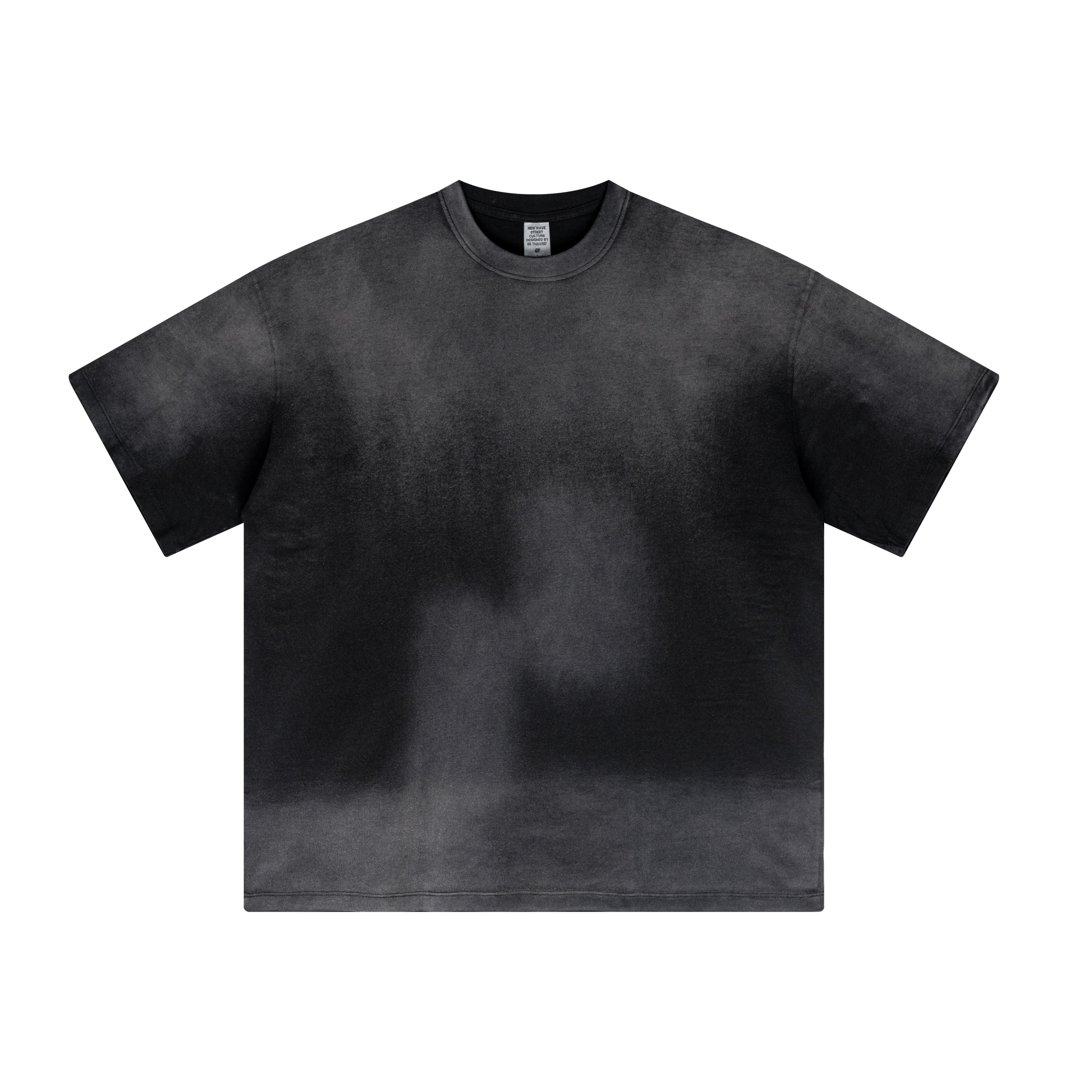 Pink Gradient Washed Minimal Streetwear Oversized T Shirt