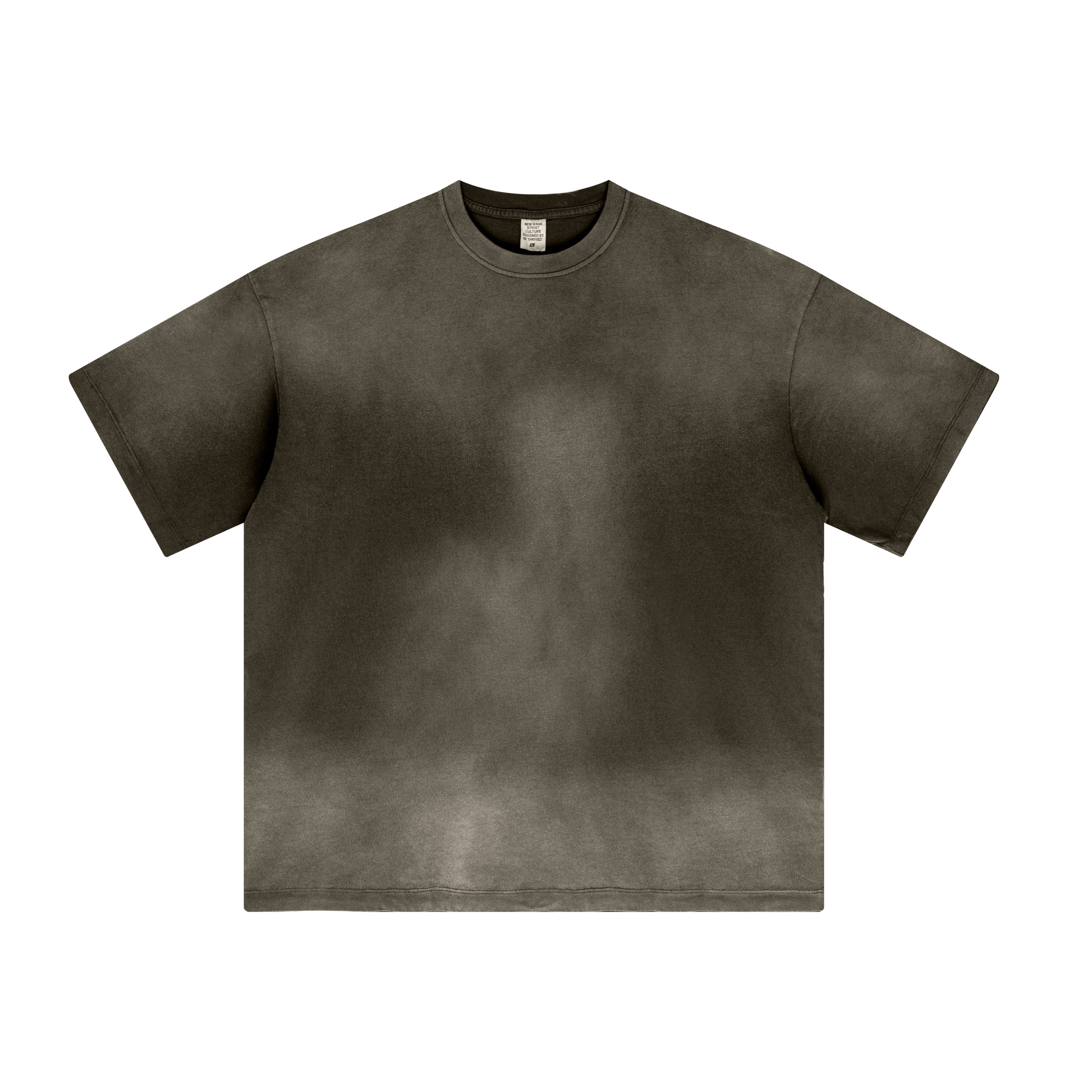 Pink Gradient Washed Minimal Streetwear Oversized T Shirt