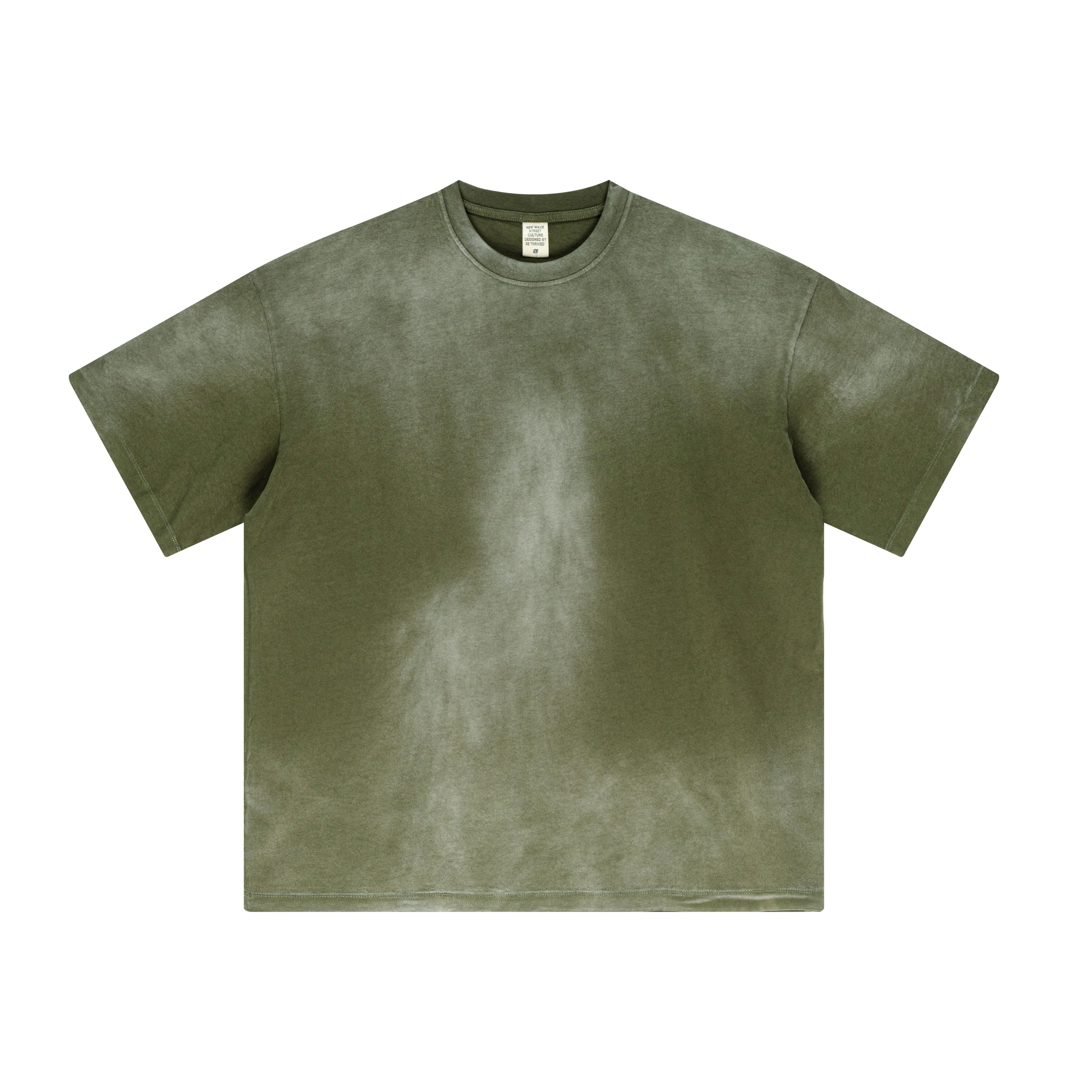Pink Gradient Washed Minimal Streetwear Oversized T Shirt