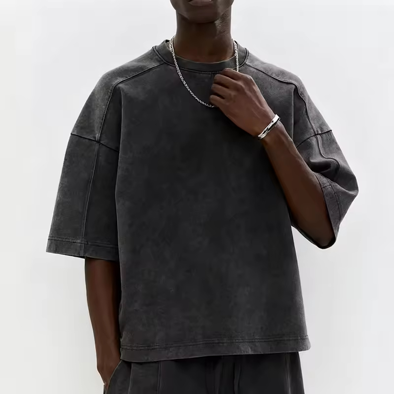 Washed Cotton Relaxed Fit Oversized T Shirt