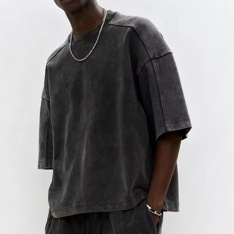 Washed Cotton Relaxed Fit Oversized T Shirt