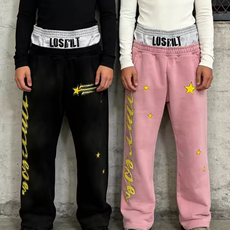 Acid Wash Sweatpants Men