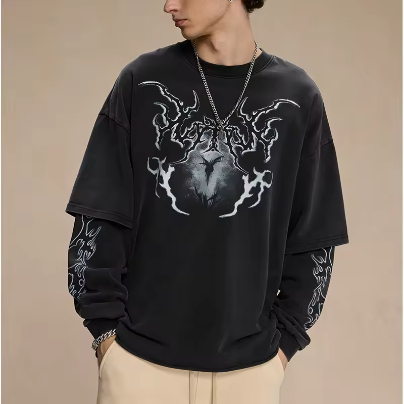 Acid Washed Tshirt Men