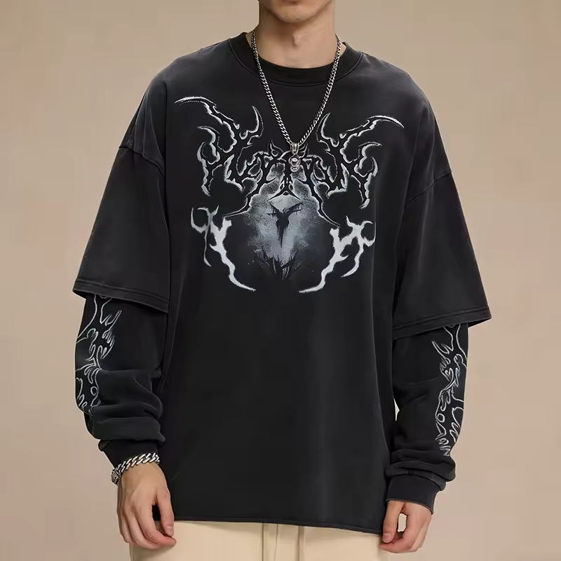 Acid Washed Tshirt Men